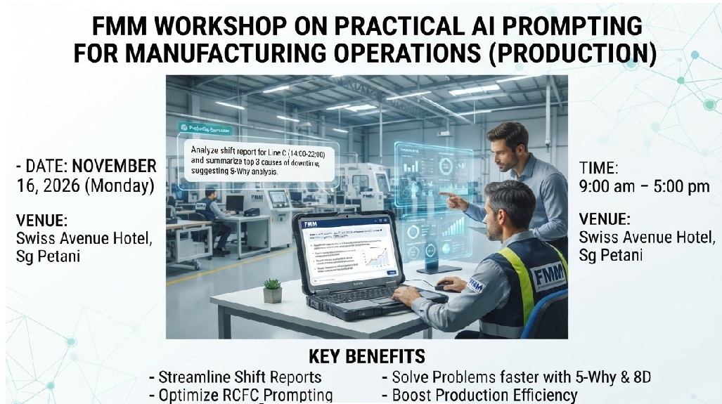 FMM Workshop on Practical AI Prompting  for Manufacturing Operations (Production)