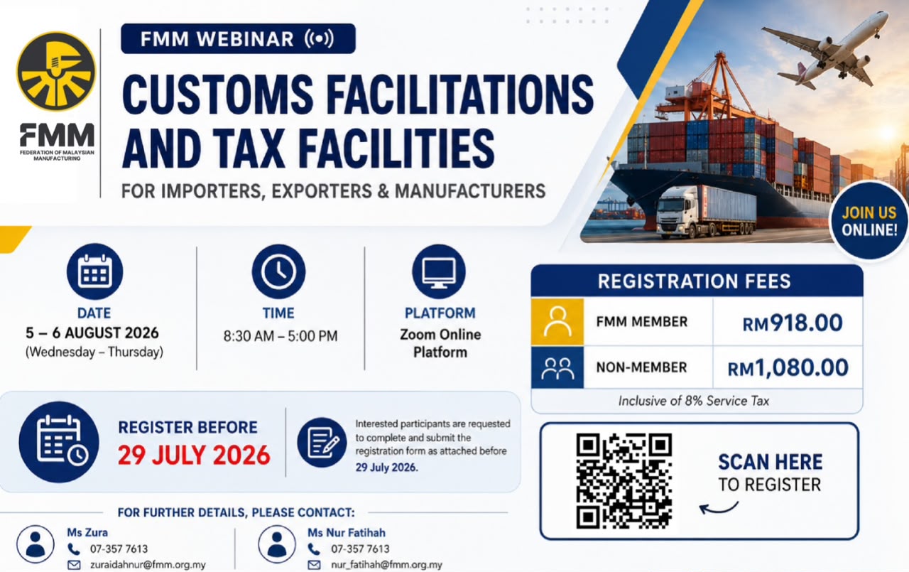 FMM Customs Facilitations and Tax Facilities for Importers, Exporters and Manufacturers