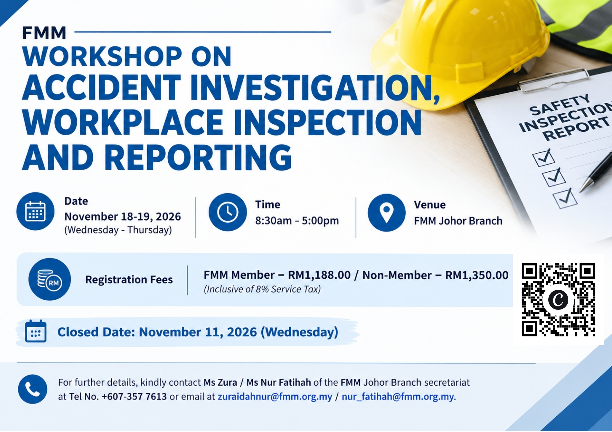 FMM WORKSHOP ON ACCIDENT INVESTIGATION, WORKPLACE INSPECTION AND REPORTING